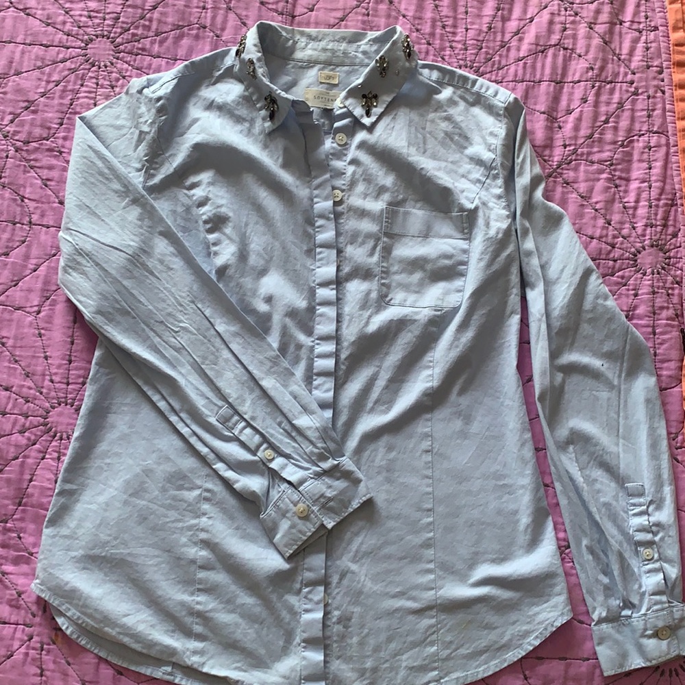 Ann Taylor LOFT The Softened rhinestone collar